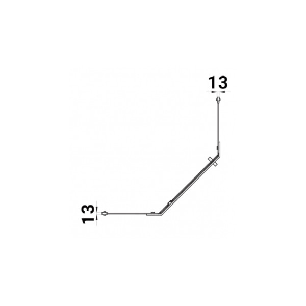Душевой уголок Triton Дека-Хром 90x90 стекло прозрачное, профиль хром, без поддона (DK280)