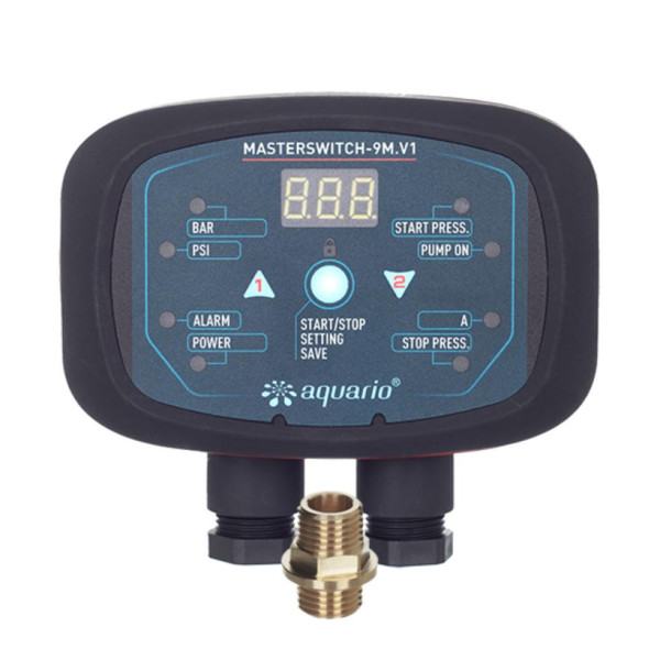 Реле давления Aquario Masterswitch-9M.1V 0,5-9,0 атм, 3,0кВт (6309)