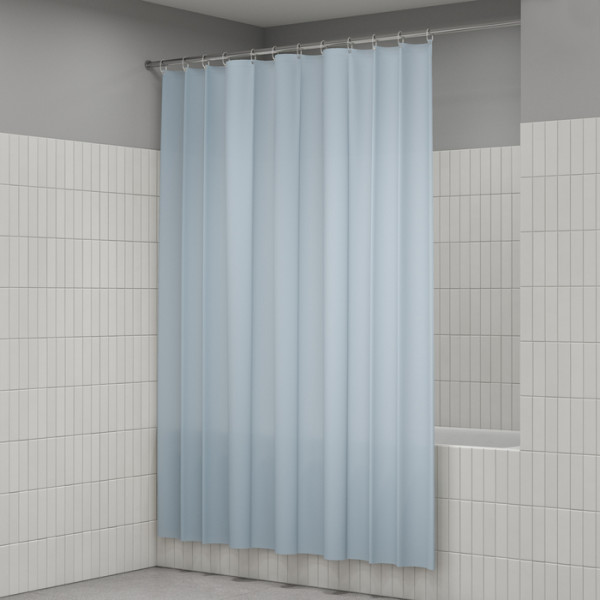 Шторка для ванн текстильная Iddis Base 180x200 голубая (BS06P18i11)