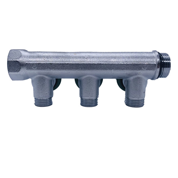 Коллектор проходной регулируемый Tiemme Maxima Corner (1850002 / 1871K) 3/4" ВР-НР , 3 отвода 1/2" евроконус Коллектор проходной регулируемый Tiemme Maxima Corner (1850002 / 1871K) 3/4" ВР-НР , 3 отвода 1/2" евроконус