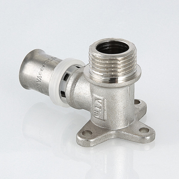 Водорозетка 16x1/2"Н Valtec (пресс, никель) (VTm.255.N.001604) Водорозетка 16x1/2"Н Valtec (пресс, никель) (VTm.255.N.001604)