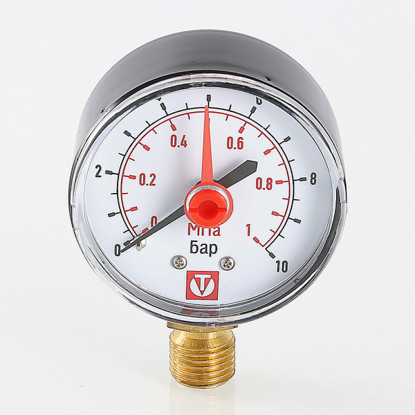 Манометр Valtec 50 мм 1/4" 0-10 бар, для самоочищ. фильтра (VT.TM50.D.02) Манометр Valtec 50 мм 1/4" 0-10 бар, для самоочищ. фильтра (VT.TM50.D.02)