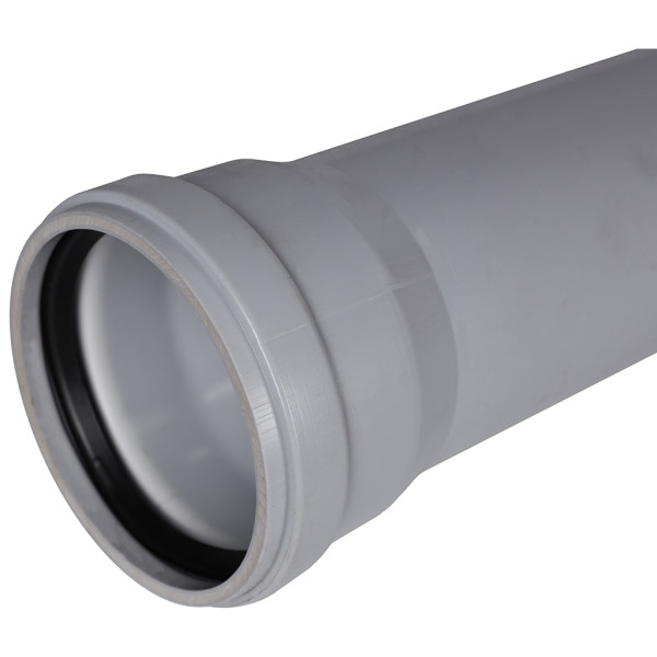 Труба 110x2000 Stout (PP, серый) (SKB-0002-110200)