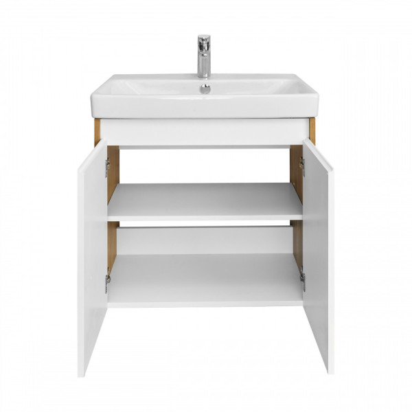 Тумба подвесная Aquaton Сканди 630x427x591 белый, дуб рустикальный (1.A278.9.01S.DZ9.0)