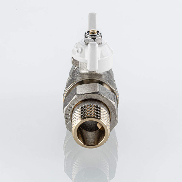 Кран 1/2" шаровый со сгоном Valtec Base-ГОСТ (белая бабочка) VT.227S.NW.04 Кран 1/2" шаровый со сгоном Valtec Base-ГОСТ (белая бабочка) VT.227S.NW.04