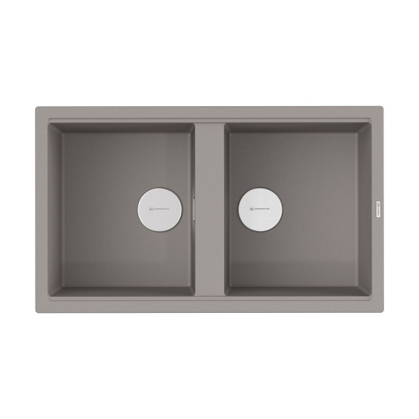 Мойка для кухни врезная Omoikiri Kitagawa 86-2-GR Artceramic/leningrad grey (4993491)