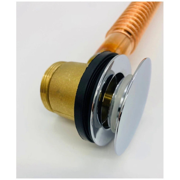 Обвязка для ванны автоматическая 1 1/2"*40 мм. Click-Clack Vieir (медно-латунная, хром) (VRQ31)