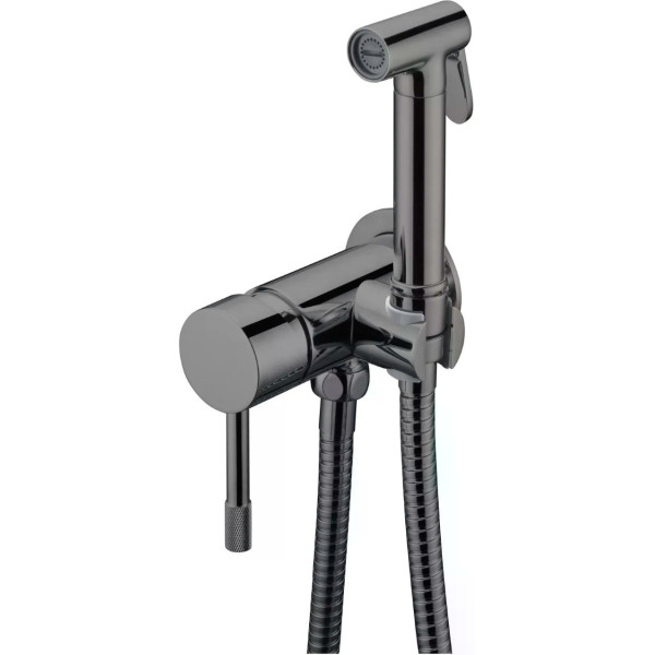 Смеситель с гигиеническим душем Boheme Uno Графит (467-SGM)