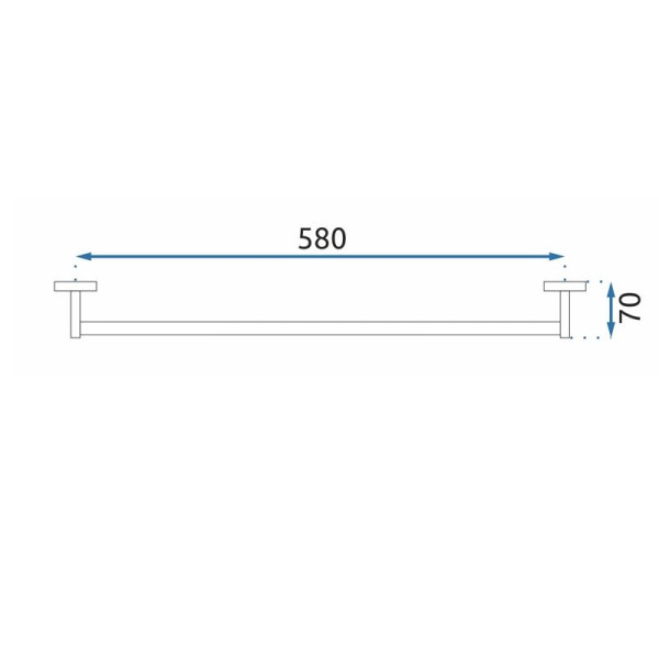 Полотенцедержатель 60см Rea mist Black mat черный матовый (REA-80016) Полотенцедержатель 60см Rea mist Black mat черный матовый (REA-80016)