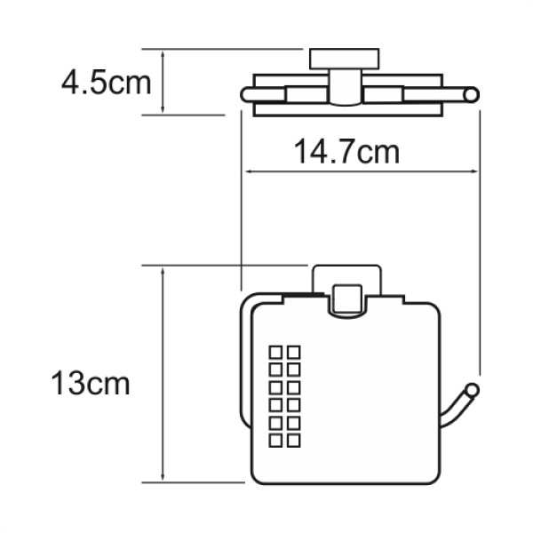 Держатель туалетной бумаги WasserKraft Dill хром (K-3925)