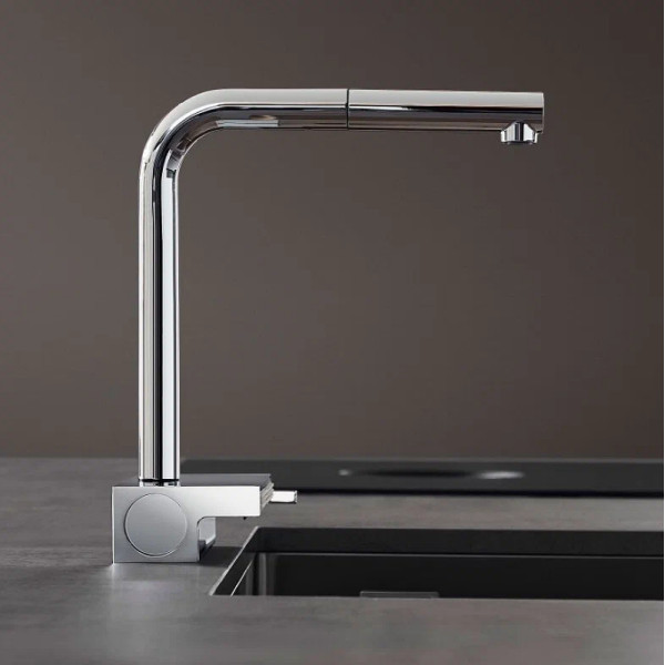 Смеситель для кухни Hansgrohe M81 Aquno Select 250 с выдвижным изливом хром (73836000)
