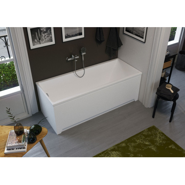 Ванна акриловая Aquatek ECO-Friendly Лайма 170x70x45 только чаша без каркаса экрана и слив перелива белая (LAI170-0000001)