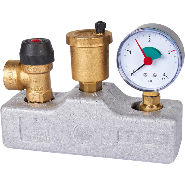 Группа безопасности котла 1" до 50 кВт Stout (в теплоизоляции) SVS-0040-055032 Группа безопасности котла 1" до 50 кВт Stout (в теплоизоляции) SVS-0040-055032