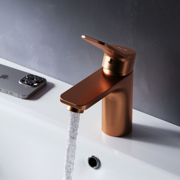 Смеситель для раковины AM.PM X-Joy розовое золото (F85A02144)