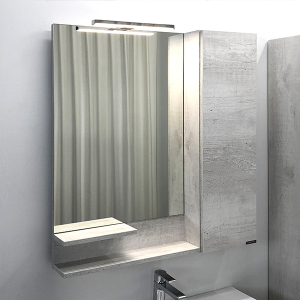 Шкаф зеркальный Comforty Монако 750x800x150 белый глянцевый (00-00001275) Шкаф зеркальный Comforty Монако 750x800x150 белый глянцевый (00-00001275)