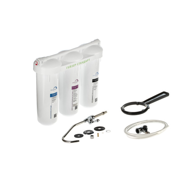 Фильтр под мойку Гейзер Стандарт с краном (для мягкой воды) (19062) Фильтр под мойку Гейзер Стандарт с краном (для мягкой воды) (19062)