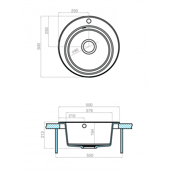Мойка для кухни врезная Aquaton Шелли 500x500x213 терракот (1.A734.7.32S.S27.0) Мойка для кухни врезная Aquaton Шелли 500x500x213 терракот (1.A734.7.32S.S27.0)