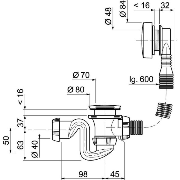 Обвязка для ванны Quick Clac Wirquin SB600 (30717569)