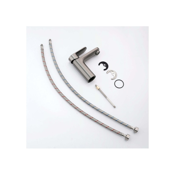 Смеситель для раковины Aquatek Ника оружейная сталь (AQ1810BGM) Смеситель для раковины Aquatek Ника оружейная сталь (AQ1810BGM)