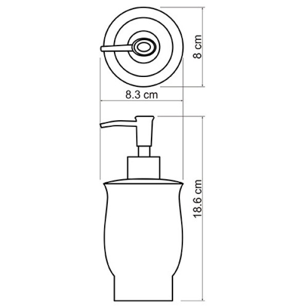 Дозатор WasserKraft белый (K-C183)