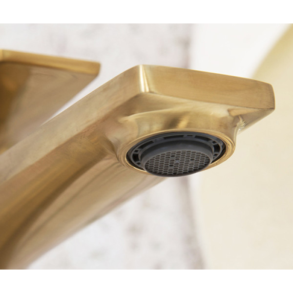 Смеситель для раковины WasserKRAFT Aisch золотой матовый (5503H) Смеситель для раковины WasserKRAFT Aisch золотой матовый (5503H)