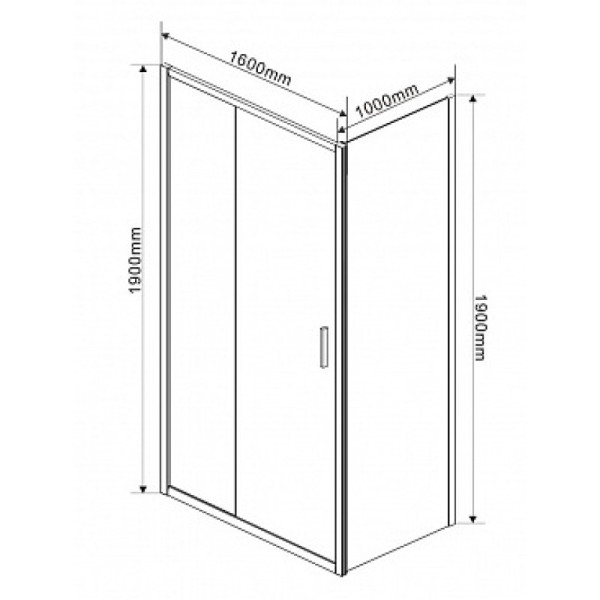 Душевой уголок Vincea Garda 1600х1000х1900 стекло шиншилла, профиль хром (VSR-1G1016CH) Душевой уголок Vincea Garda 1600х1000х1900 стекло шиншилла, профиль хром (VSR-1G1016CH)