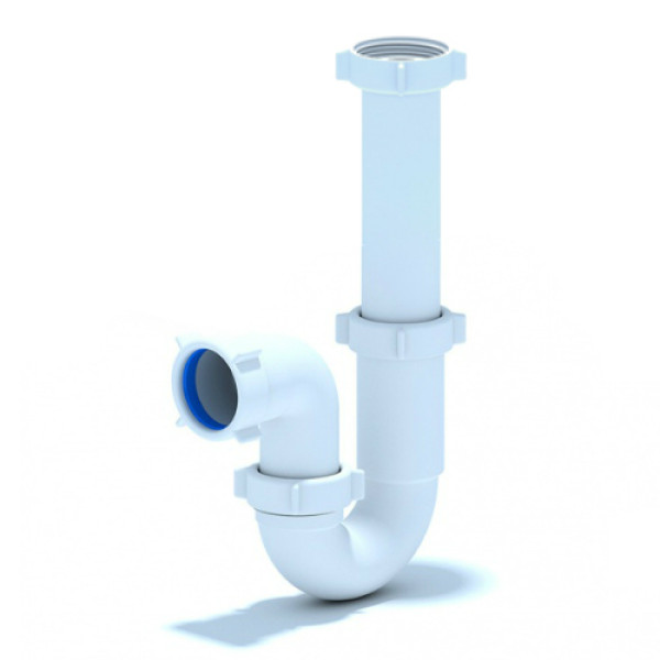 Сифон 40 мм. трубный АНИ для донного клапана (без выпуска) АНИ пласт (D0120)