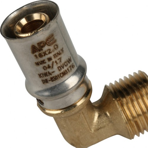 Соединение угловое 16*1/2"Н Stout (пресс) SFP-0011-001216