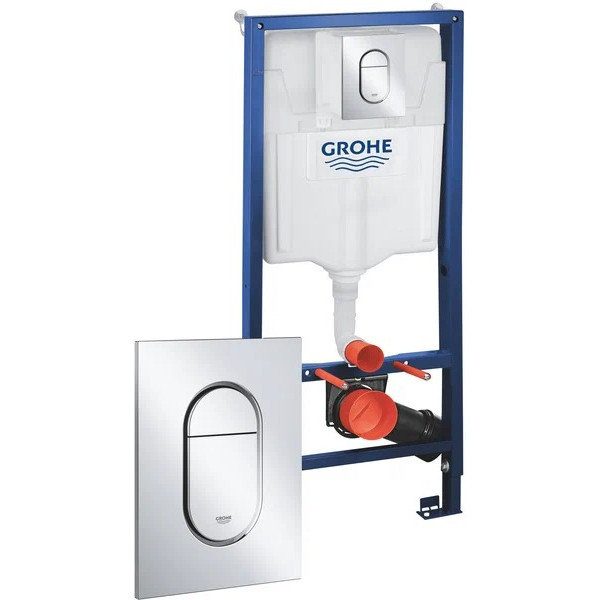 Инсталляция для подвесного унитаза Grohe Rapid SL 3 в 1 Arena Cosmopolitan S хром (39504000)