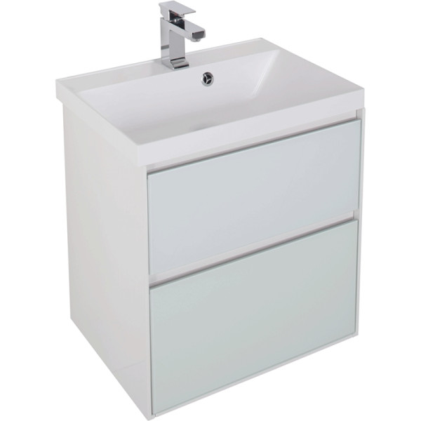 Тумба подвесная Aquanet Гласс 60 белый (00196961)