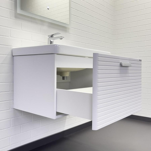 Тумба подвесная с раковиной Comforty Танжер 700x475x460 белый матовый (00-00019565)