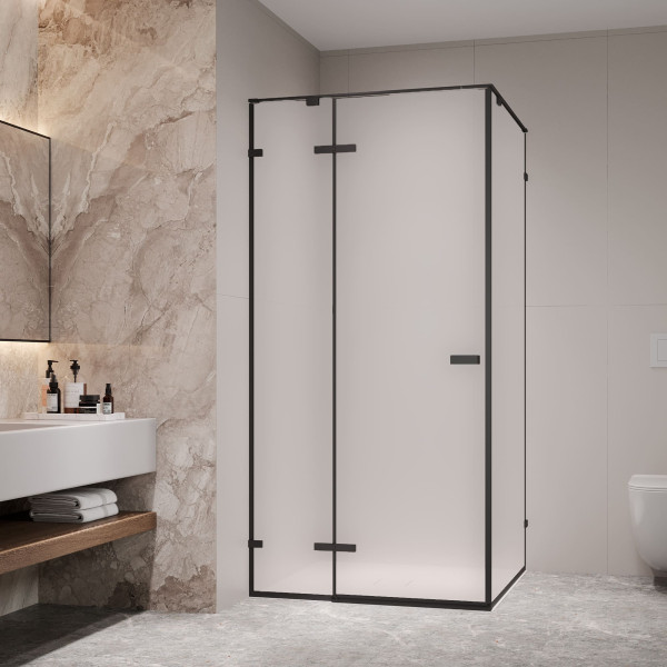 Душевой уголок RGW SV-030B 1000x1000 стекло матовое-сатинат, профиль черный (353203000-24)