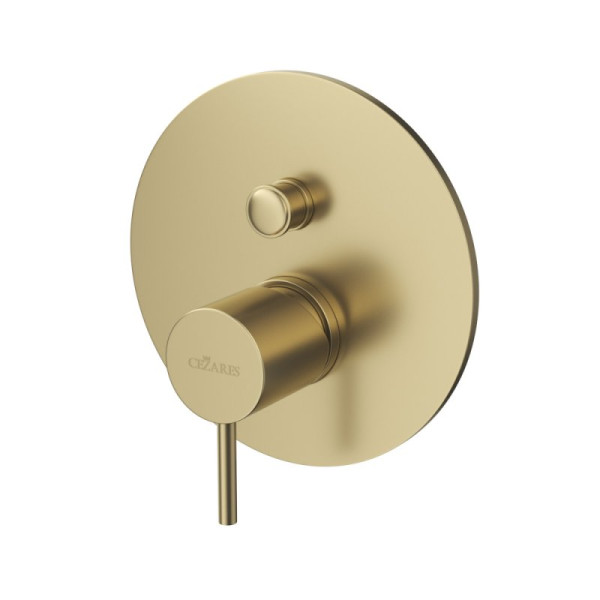 Смеситель для душа Cezares leaf встраиваемый на 2 выхода, sunrise (LEAF-VDIM-L-SR)