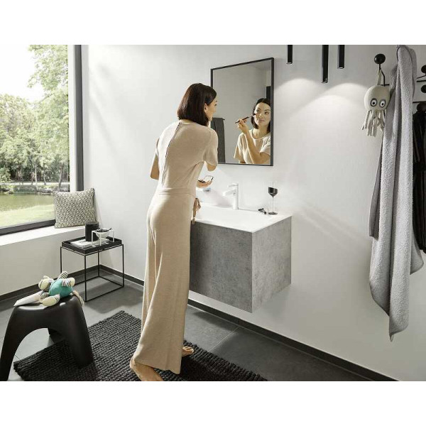 Смеситель для раковины Hansgrohe Finoris белый, с донным клапаном (76020700) Смеситель для раковины Hansgrohe Finoris белый, с донным клапаном (76020700)