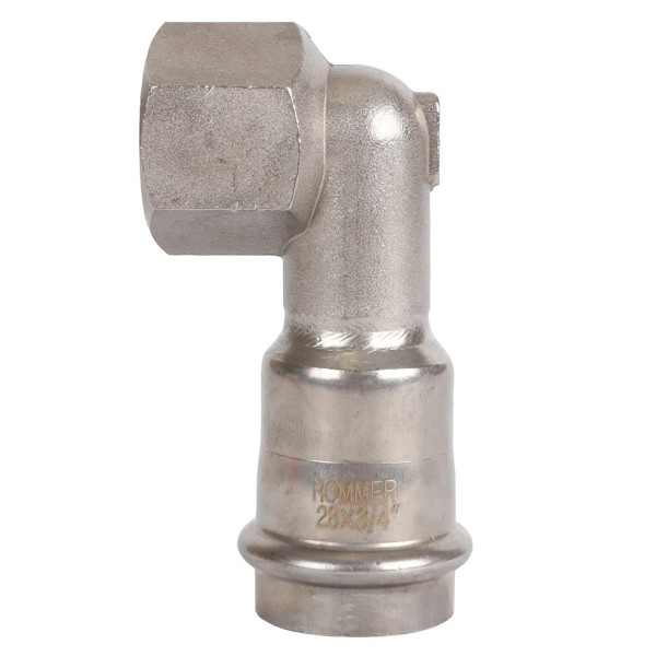 Переход угловой 28х3/4"В Rommer из нержавеющей стали (пресс) (RSS-0009-002834) Переход угловой 28х3/4"В Rommer из нержавеющей стали (пресс) (RSS-0009-002834)