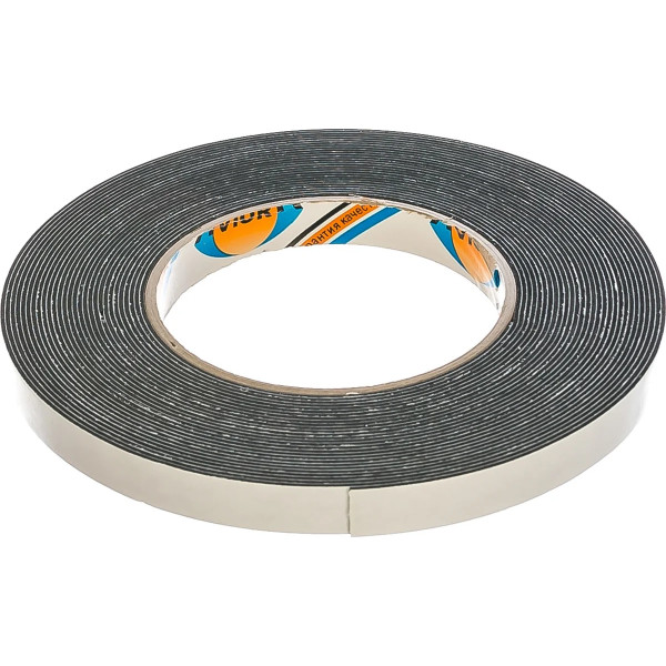 Лента клейкая двусторонняя на вспененной основе Aviora 12 мм х 10 м (черная) (302-012) Лента клейкая двусторонняя на вспененной основе Aviora 12 мм х 10 м (черная) (302-012)