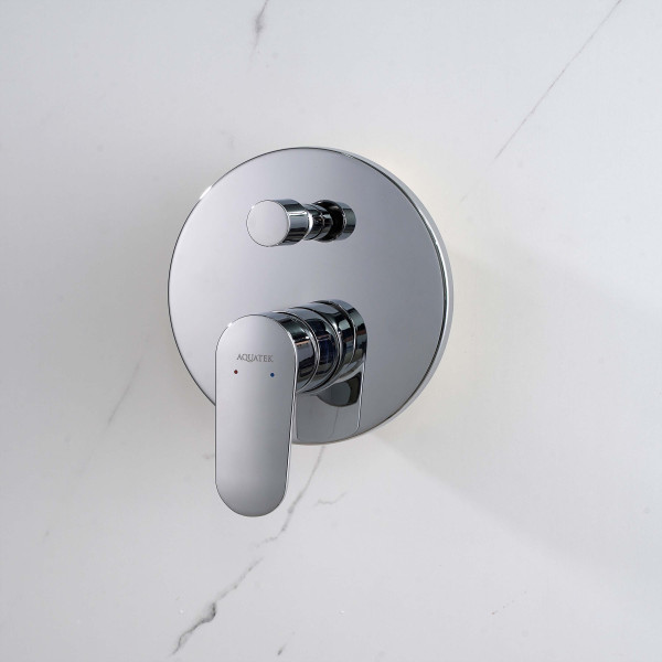 Смеситель для ваны и душа Aquatek Ника встраиваемый хром (AQ1846CR) Смеситель для ваны и душа Aquatek Ника встраиваемый хром (AQ1846CR)