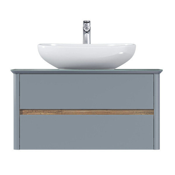 Тумба подвесная 1Marka Monro 1000x450x420 серый (Ц0000036662)