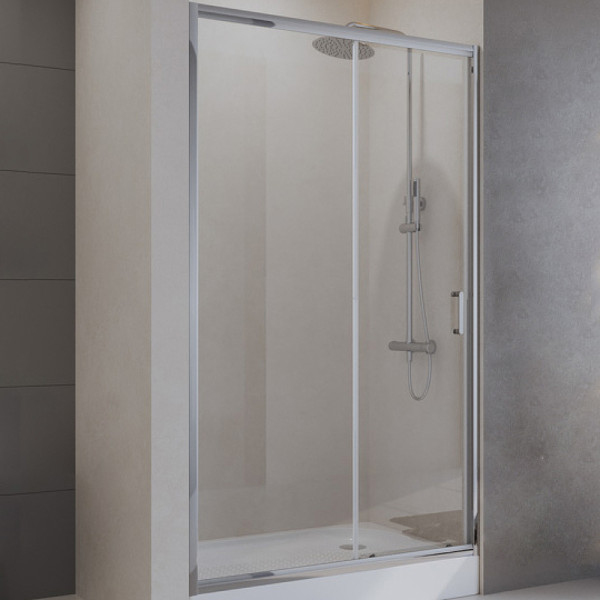 Душевая дверь BelBagno Uno-195 120x195 стекло прозрачное, профиль хром (UNO-195-BF-1-120-C-Cr)