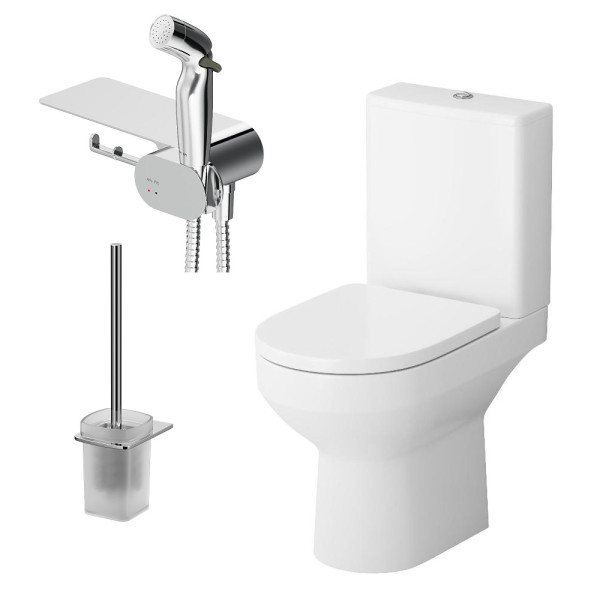 Уунитаз-компакт AM.PM Spirit V2.0 с гигиеническим душем (CK70C1804W)