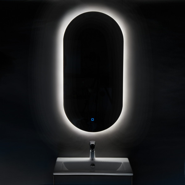 Зеркало Aquaton Альто 500x21x1000 серебристый (1.A256.4.02A.101.0)