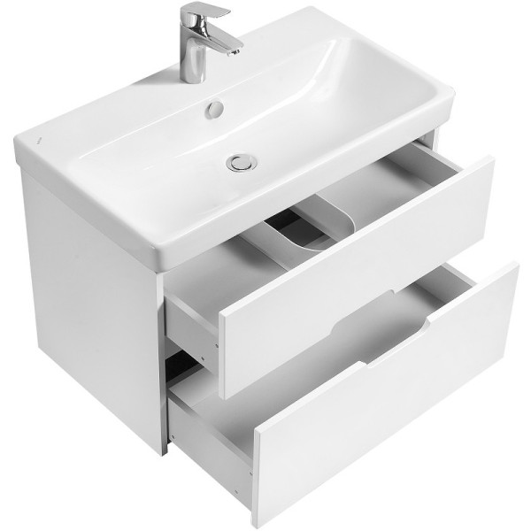 Тумба-умывальник Aquaton Оливия 80 Белый матовый/1WH501772 Раковина Адриана 80 (1A2831K0OL010)