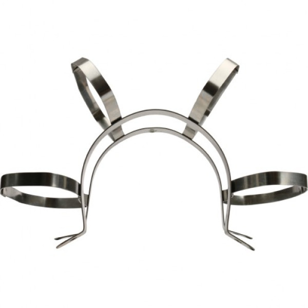 Элемент дымохода фиксатор c распорками для соединений  PP-труб DN 80 (в шахте дымохода). нерж.сталь. SCA-8610-088002