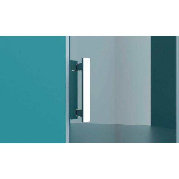 Душевая дверь Belbagno Kraft 120x195 стекло прозрачное с рисунком, профиль хром (KRAFT-B-12-60/60-C-Cr-R) Душевая дверь Belbagno Kraft 120x195 стекло прозрачное с рисунком, профиль хром (KRAFT-B-12-60/60-C-Cr-R)