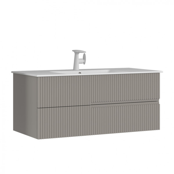 Тумба подвесная Orka Moonlight 1200x510x510 с раковиной бежевый матовый (5001508)