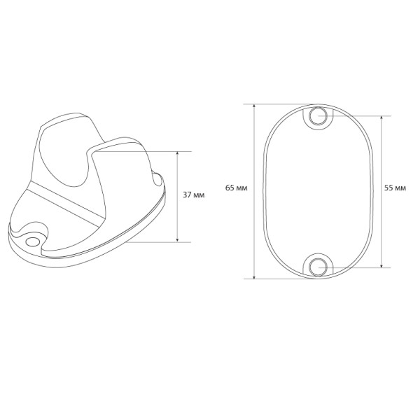 Кронштейн для душа Melodia хром (MKP20516P)