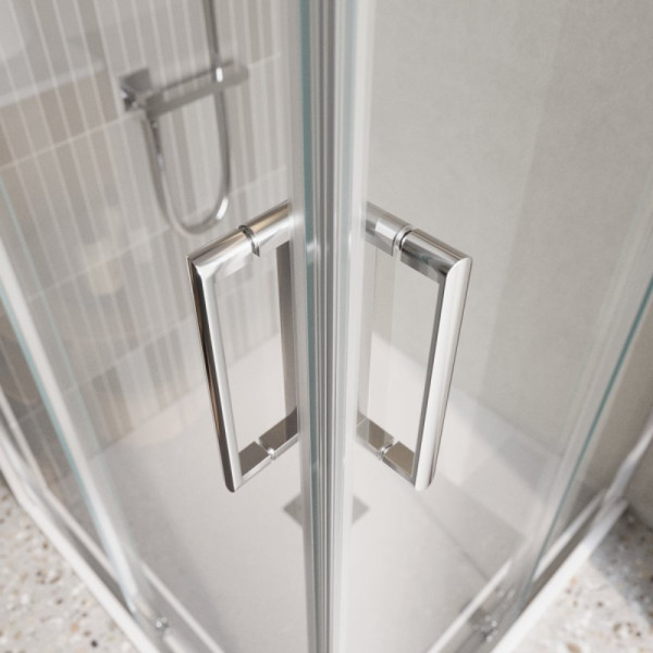 Душевой уголок BelBagno Luce 110x110x195 стекло прозрачное, профиль хром (LUCE-A-22-80+30-C-Cr) Душевой уголок BelBagno Luce 110x110x195 стекло прозрачное, профиль хром (LUCE-A-22-80+30-C-Cr)