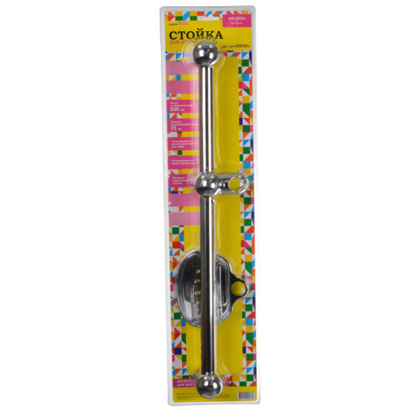 Душевая стойка Melodia с мыльницей d25, L=600 нерж., ABS, хром (MKP20036BL) Душевая стойка Melodia с мыльницей d25, L=600 нерж., ABS, хром (MKP20036BL)