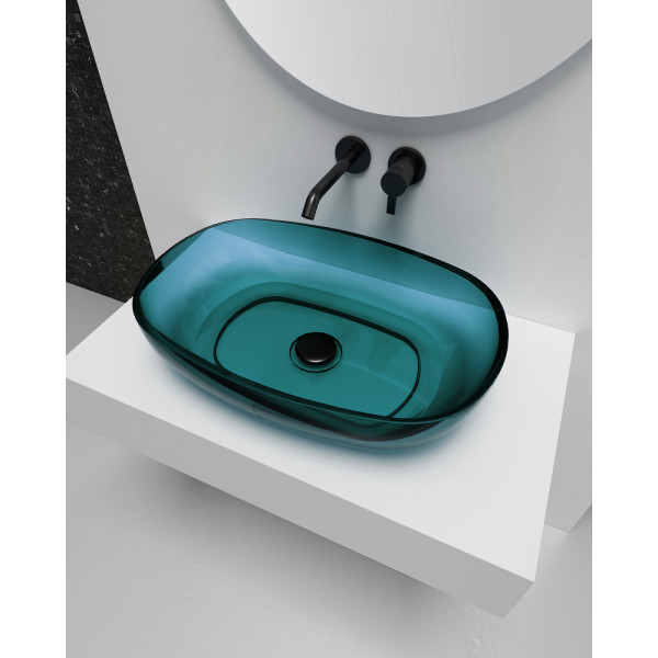 Раковина накладная Abber Kristall 600x400 бирюзовый (AT2805Aquamarin) Раковина накладная Abber Kristall 600x400 бирюзовый (AT2805Aquamarin)