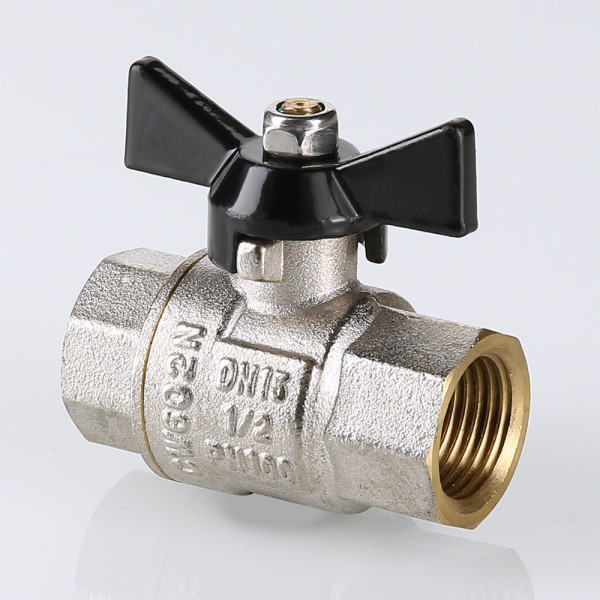 Кран 3/4" ВВ шаровый Valtec Perfect (чёрная бабочка) VT.317.N.05